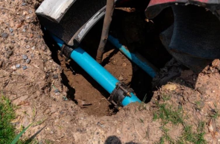 how deep to bury water line in california