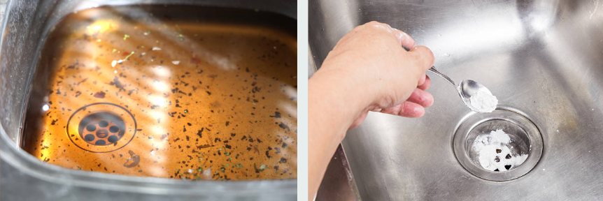 how to unclog a sink with standing water without a plunger