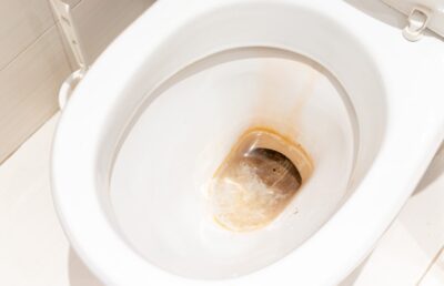 how to clean toilet stains