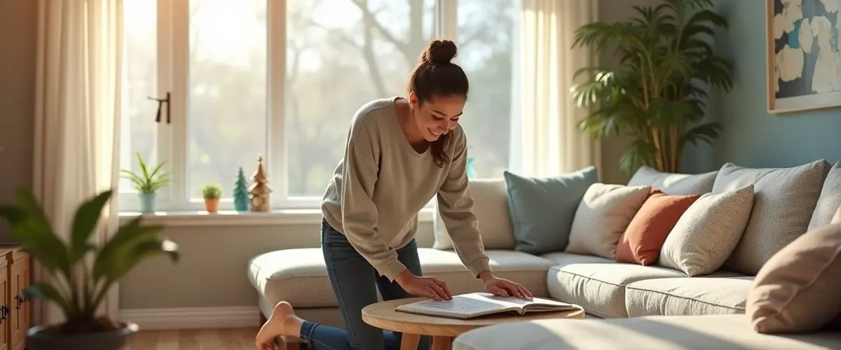 homeowner completing end of year projects for refreshed living space