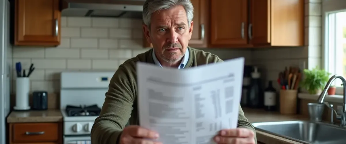 homeowner surprised by unexpected plumbing repair and maintenance expenses