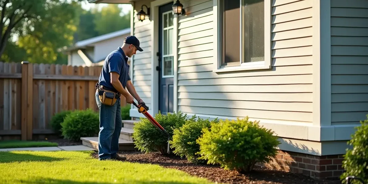 homeowner maintaining property regularly to preserve long term home value